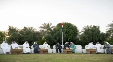 محمد بن زايد يجتمع بحكام الإمارات على مائدة الإفطار في أبوظبي